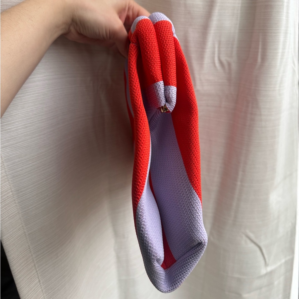 Red and Purple Striped Clutch - Picture 2 of 5